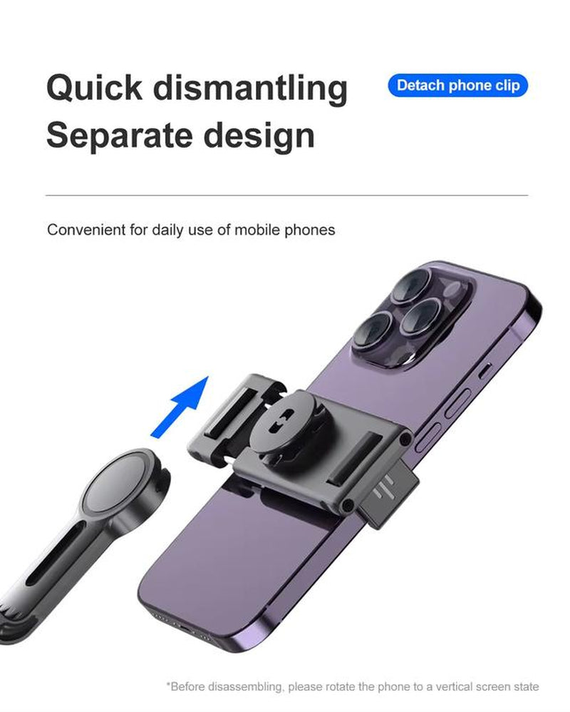 P02 Auto Face Tracking, Remote Control,360º Rotation Face Body, No App Required, Tracking Holder for Lives, Vlog Streaming Video, Rechargeable Battery Accessories Clip