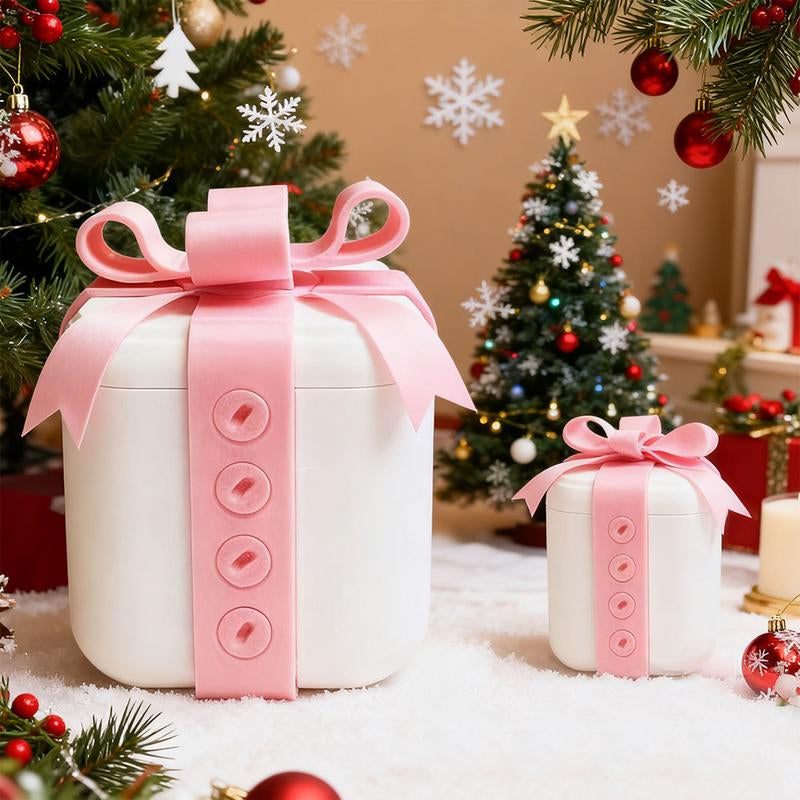 3D Printed Hollow Prank Gift Box with Screws, Realistic 3D Illusion Plastic Puzzle Cube Coin Container, Easy Assembly, Perfect for Parties