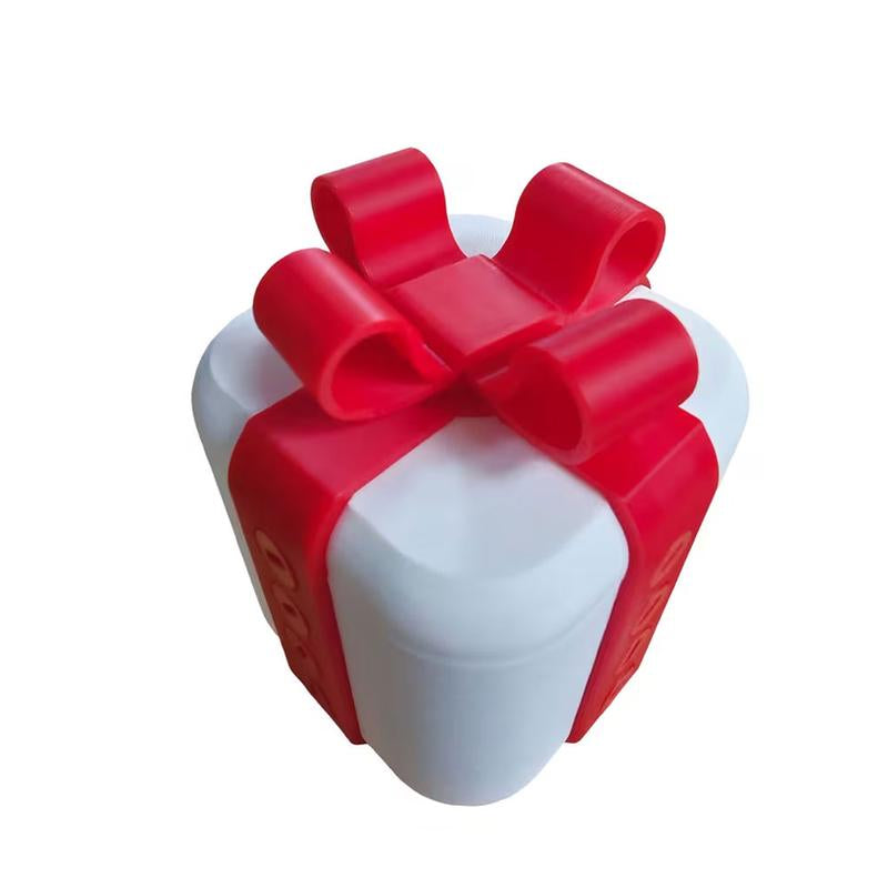 3D Printed Hollow Prank Gift Box with Screws, Realistic 3D Illusion Plastic Puzzle Cube Coin Container, Easy Assembly, Perfect for Parties