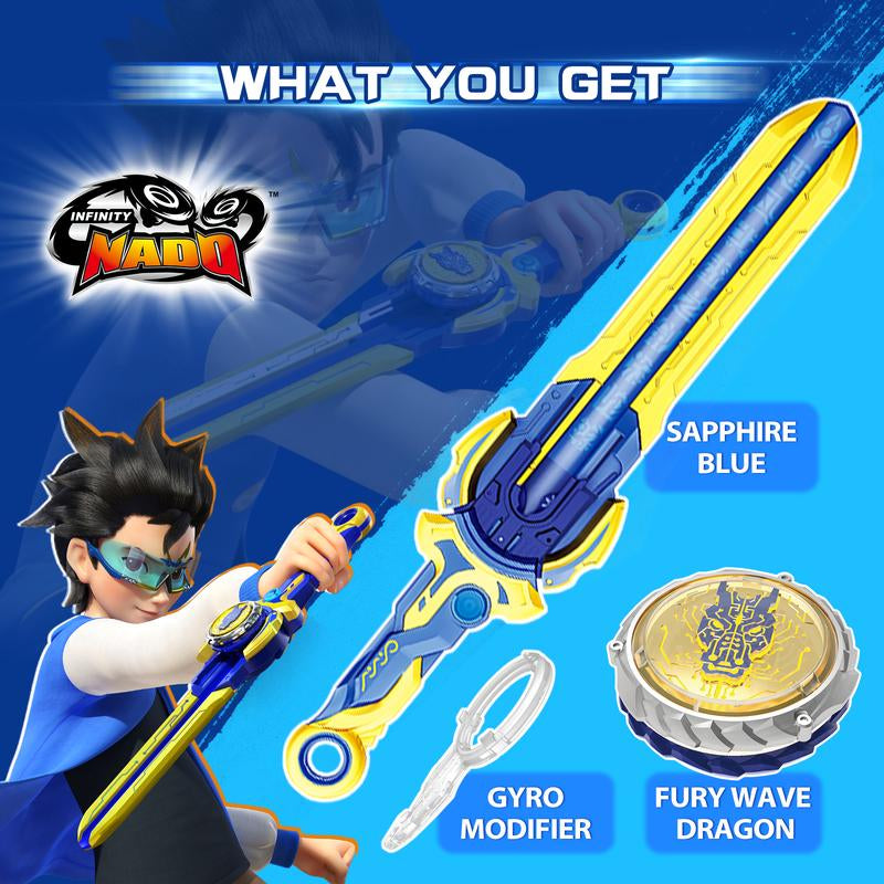 ALPHA GROUP Infinity Nado Battling Toys Metal Anime Design Iron Durable Battle Set for Kids Ages 5-12 with Sword Launcher Gyro Top Beyblade Action Dynamic Battle Experience