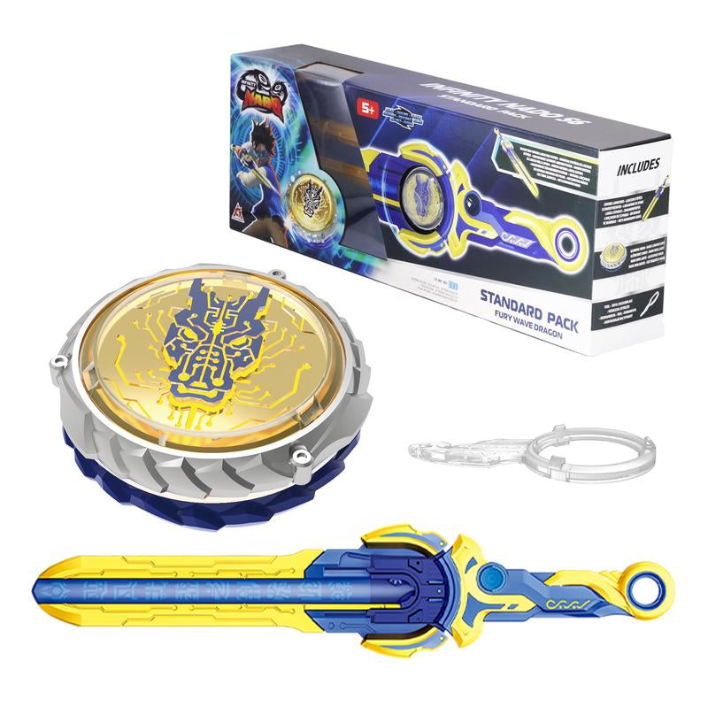 ALPHA GROUP Infinity Nado Battling Toys Metal Anime Design Iron Durable Battle Set for Kids Ages 5-12 with Sword Launcher Gyro Top Beyblade Action Dynamic Battle Experience